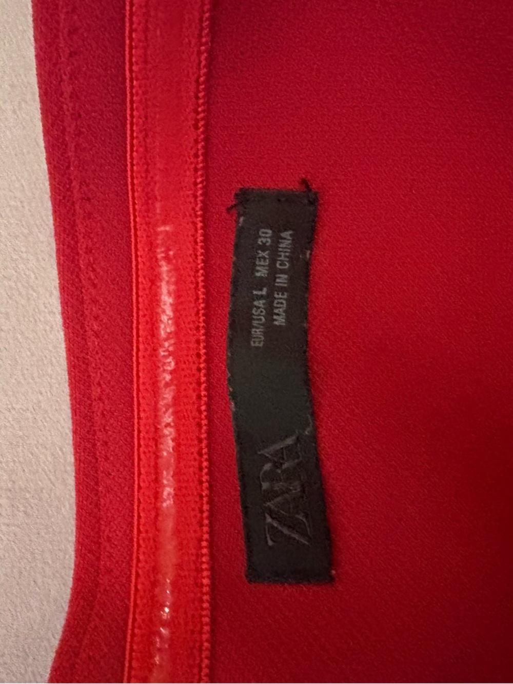Zara Strapless Red Mini Dress - Picture 3 of 3